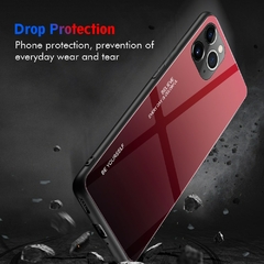Case vidro temperado gradiente para iPhone 12 14 11 Pro Max na internet