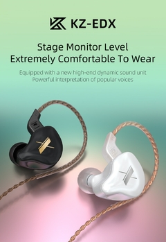 Fone de Ouvido KZ EDX Earphones 1 Dynamic HIFI Bass na internet