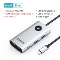 Docking Station Tipo C HUB para 4K60Hz Adaptador USB 3.0 compatível com H - WORLD EXPRESS BRASIL