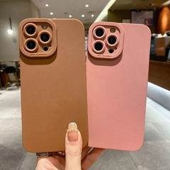 Capa de telefone de silicone fosco para iPhone 14 13 12 11 Pro Max Mini XR XS Ma