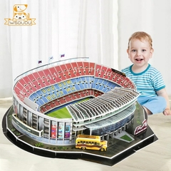 Imagem do Campo de futebol 3D Quebra-cabeças Campo de futebol Vários estadios