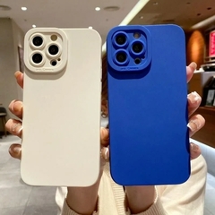 Capa de telefone de silicone fosco para iPhone 14 13 12 11 Pro Max Mini XR XS Ma