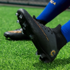 Chuteiras Botas de Futebol Chuteiras Masculinas de Tornozelo Alto Chuteiras