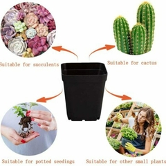 10 PC multi quadrado colorido berçário vaso de flores de plástico berçário - comprar online