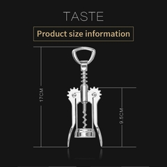 Saca-rolhas para vinho Abridor de vinho Liga de zinco Aço inoxidável Saca-rolh na internet