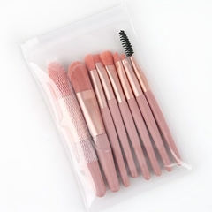 Kit 8 Pincel De Maquiagem Acessórios Para Base Corretivo Blush Contorno Sobranc - comprar online