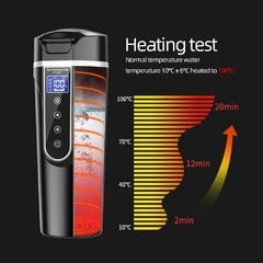 Imagem do Copo de aquecimento do carro chaleira elétrica Aço Inoxidável