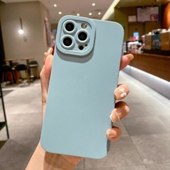 Capa de telefone de silicone fosco para iPhone 14 13 12 11 Pro Max Mini XR XS Ma