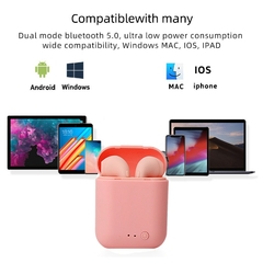i7 mini 2 tws ture fones de ouvido sem fio hifi estéreo fones de ouvido esporte