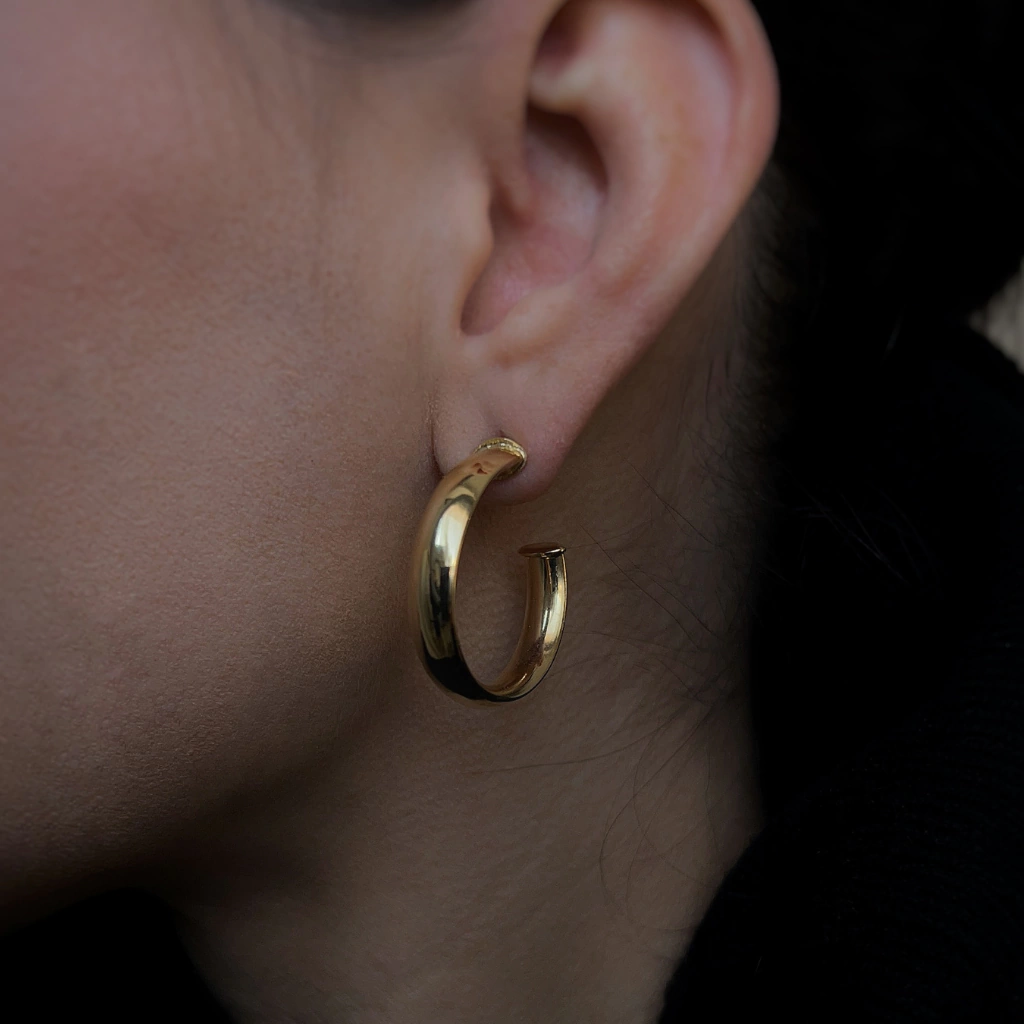 ARGOLA BLESS BANHO EM OURO18K