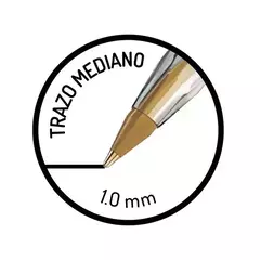 Bolígrafo Bic Cristal Dura+ Negro Punto Mediano Caja Con 12 Piezas - comprar en línea
