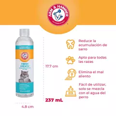 Arm & Hammer Enjuague dental para gato, elimina el mal aliento, combate el sarro y placa, 237ml - comprar en línea