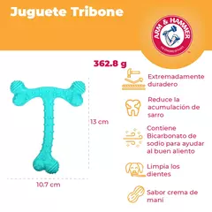 Arm & Hammer Juguete para Perro en forma de T-Bone, Limpia dientes, Sabor Mantequilla de Maní 1pz - comprar en línea