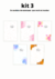 Kit de envelopes decorados kit 4