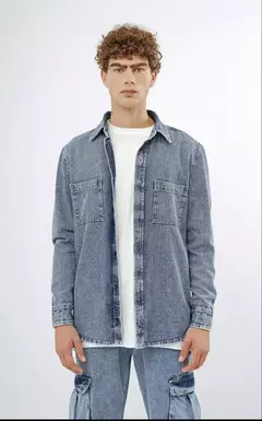 CAMISA KAZUMA - DOWNPOUR AZUL - tienda online