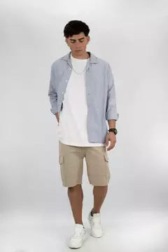 CAMISA BOND - MALAGA AZUL en internet