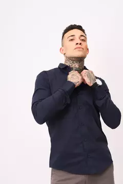 CAMISA BOND - WILL AZUL