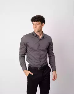 CAMISA BOND - WILL GRIS PLOMO en internet