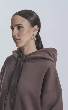 BUZO LUXO - HOODIE CONJURO CHOCOLATE - Blow