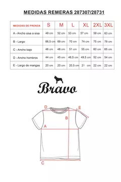 REMERA BRAVO - MINERA NEGRA - tienda online
