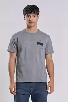 REMERA BRAVO - ON OFF GRIS