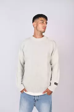 SWEATER BOND - SQUARE GRIS CLARO