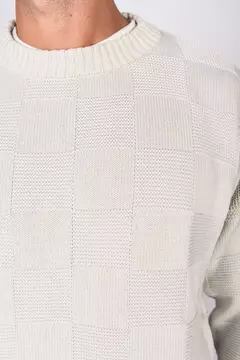 SWEATER BOND - SQUARE GRIS CLARO en internet