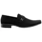 Sapato Social Masculino Nobuck Preto Sola de Borracha na internet