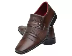 Sapato Social Masculino Torrenezzi Freeport Cappuccino couro Sintético