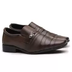 Sapato Social Masculino Em Floater Tabaco couro sintético Torrenezzi