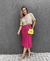 Saia Plissada barra peplum - comprar online