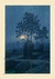 Full Moon at Gamo por Kawase Hasui