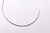 Gargantilha Aro Chocker Lisa Banhada em Ouro Branco - comprar online