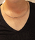 Gargantilha Aro Chocker Lisa Banhada em Ouro Branco na internet