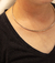 Gargantilha Aro Chocker Lisa Banhada em Ouro Branco - Valiosa Semijoias e Cosméticos 