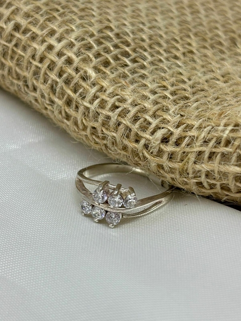 ANEL FOLHA DE CRISTAL EM PRATA 925 - comprar online