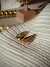 BRINCO GANCHO CRAVEJADO BANHADO EM OURO 18K - comprar online