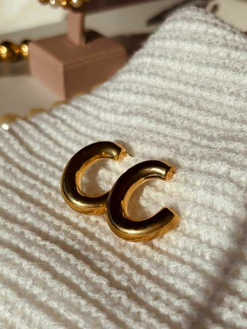 BRINCO TIPO ARGOLA BANHADO EM OURO 18K - comprar online