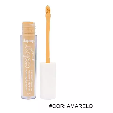 Corretivo Liquido color Smart Amarelo Dapop - comprar online