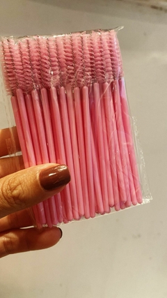 kit 50 escovinhas para sombrancelha
