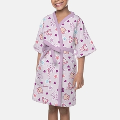 ROUPÃO AVELUDADO INFANTIL QUIMONO ESTAMPADO - PET LOVE - comprar online
