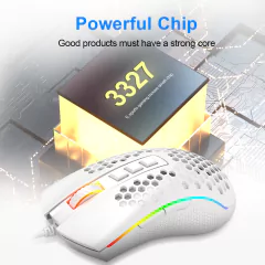 Redragon storm m808 usb com fio rgb gaming ultralight honeycomb mouse 12400 dpi na internet