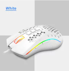 Redragon storm m808 usb com fio rgb gaming ultralight honeycomb mouse 12400 dpi - ProductsON
