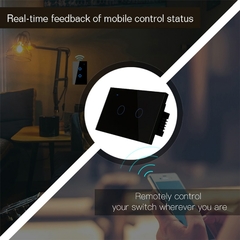 Interruptor de luz de parede WiFi Smart Touch - ProductsON