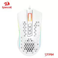 Redragon storm m808 usb com fio rgb gaming ultralight honeycomb mouse 12400 dpi na internet