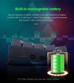 REDRAGON K530 RGB Draconic Pro Suporte Bluetooth 5.0 sem fio 2.4G USB 3 modos Te na internet