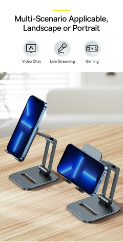 Baseus Suporte para telefone de mesa Suporte para celular dobrável Suporte para - ProductsON