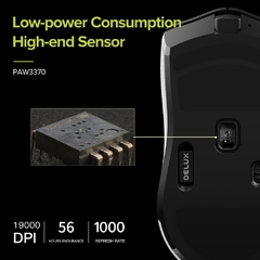 Delux M800PRO PAW3370 RGB Optical Wireless Gaming Mouse 19000 DPI Wired Program? na internet