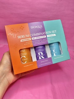 Set de SUEROS FACIALES X3 Retinol, Vitamina C y ácido hialuronico BIOAQUA