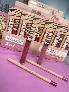 Kit de labios matte X2 lápiz + labial HUDAVIOJI